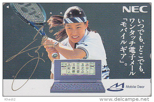 Télécarte Japon / 110-180324 -  Sport - TENNIS - KIMIKO DATE KRUMM / ANA Aviation  Japan Phonecard / Germany - Avion 362 - Aerei