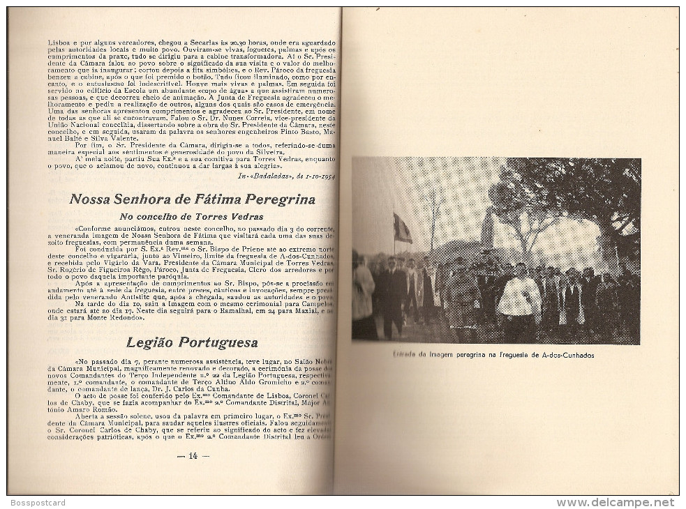 Torres Vedras - Relatório da Gerência desta Câmara no ano de 1954