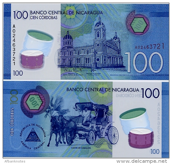 NICARAGUA       100 Córdobas       P-New       L. 26.3.2014 (2015)       UNC - Nicaragua