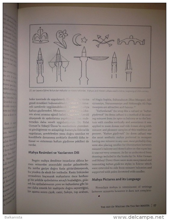 OTTOMAN ISLAM The Art Of Writing On The Sky Mahya Illustrated Book - Dictionnaires