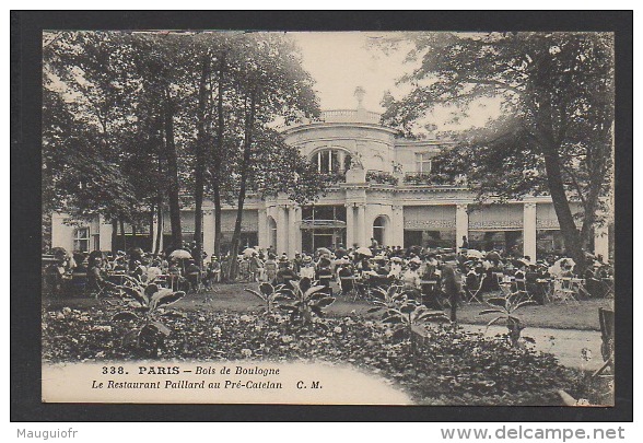 DF / 75 PARIS / BOIS DE BOULOGNE / LE RESTAURANT PAILLARD AU PRÉ-CATALAN / ANIMÉE - Parks, Gardens