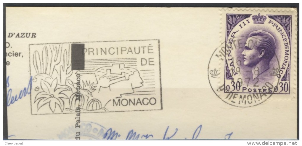 Monaco Rainier III Sur Fragment - Franking Machines (EMA)