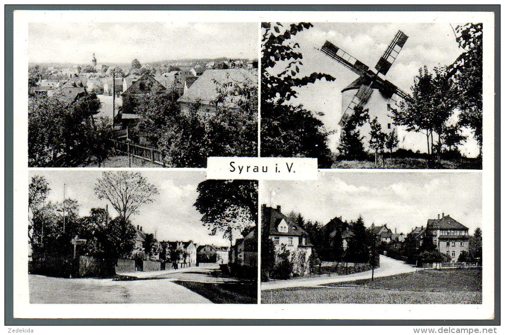 1423 - Ohne Porto - Alte MBK Ansichtskarte - Syrau Windmühle - N. Gel. TOP Götz 1958 - Syrau (Vogtland)