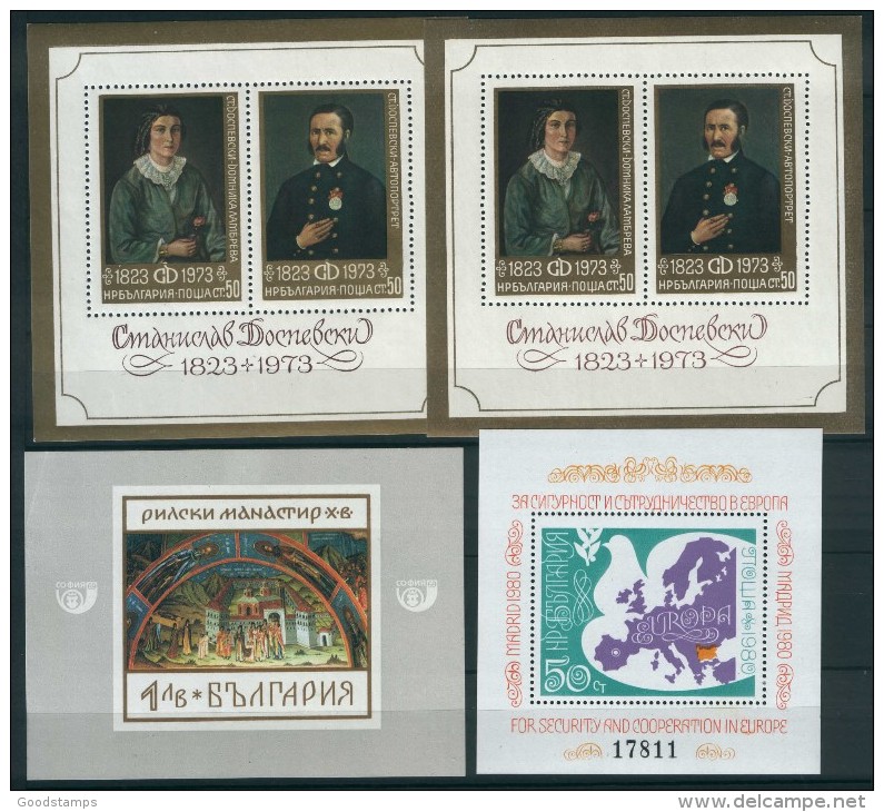 Bulgaria Lot , Blocks ,Michel CV 98€ , 3 Pages MNH - Collections, Lots & Séries