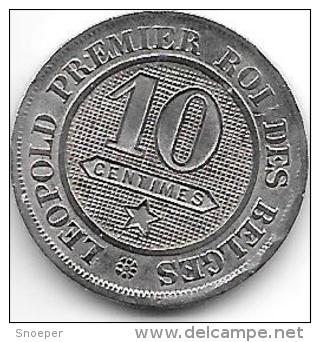 *Belguim Leopold I  10 Centimes 1863  Xf - 10 Centimes