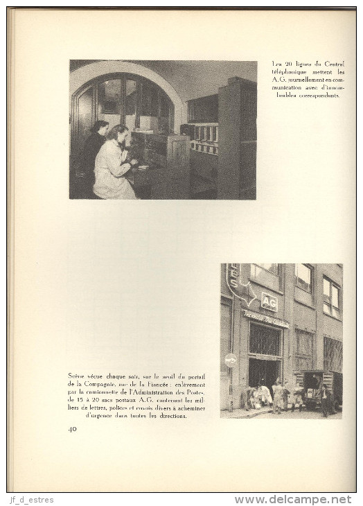 Compagnies belges d'assurances générales. A.G. Bruxelles et divers. Lots de publications et matériel promotion  1949-80