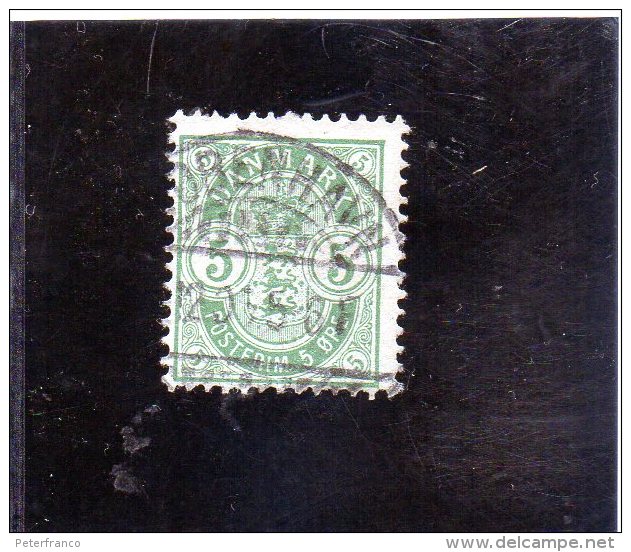 1882 Danimarca - Stemma - Used Stamps