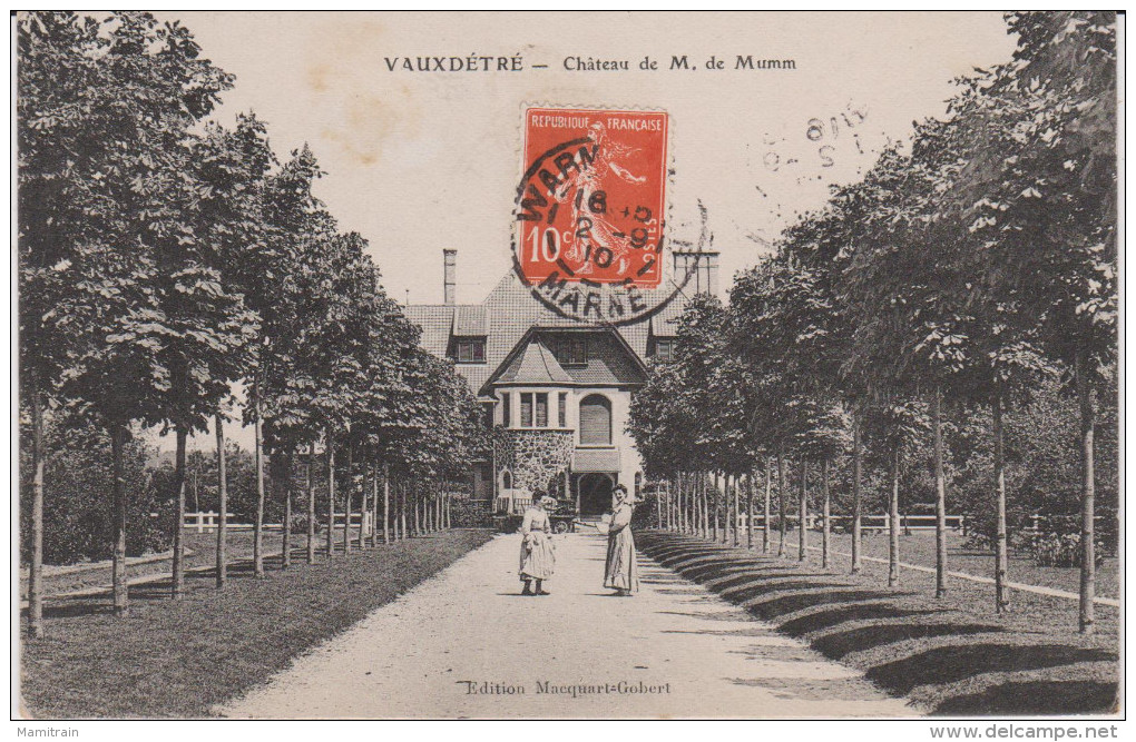 VAUXDETRE . CHATEAU DE  M. MUMM - Other & Unclassified