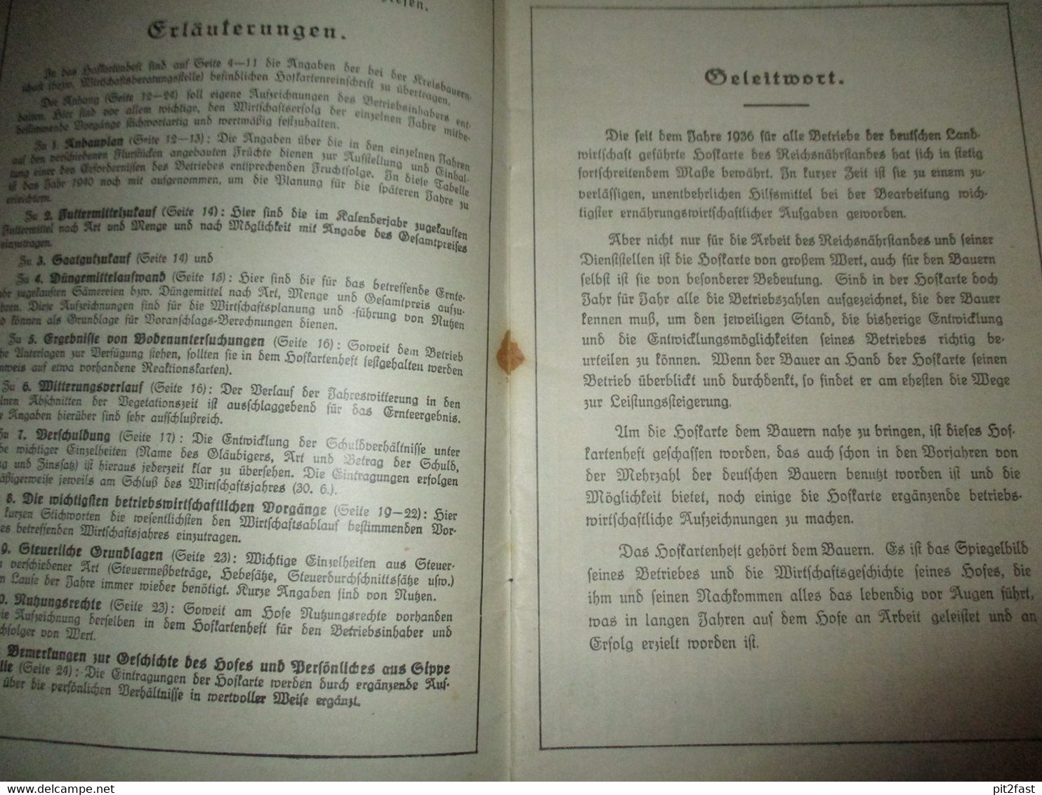 Altes Betriebsbuch , Erich Mönk ,1941/42 , Wusterhausen / Dosse , Ruppin - Kurmark , Landwirtschaft , Agrar , 24 Seiten - Wusterhausen