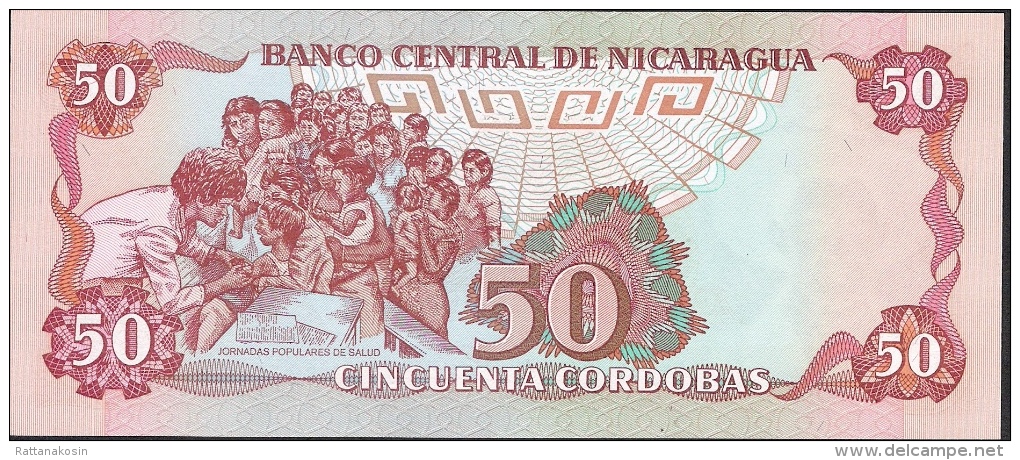 NICARAGUA  P153  50  CORDOBAS   1985    UNC. - Nicaragua