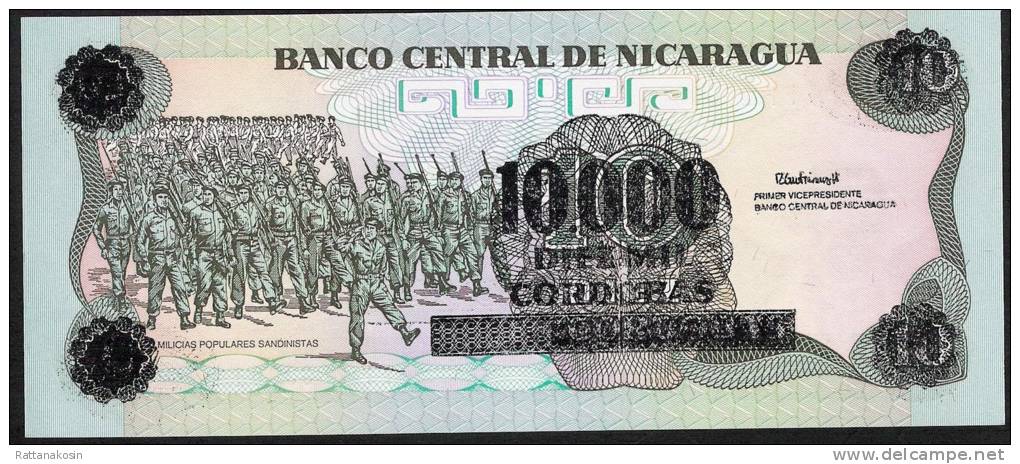 NICARAGUA  P158  10000 Or 10.000 CORDOBAS /10 1989  #FF   UNC. - Nicaragua