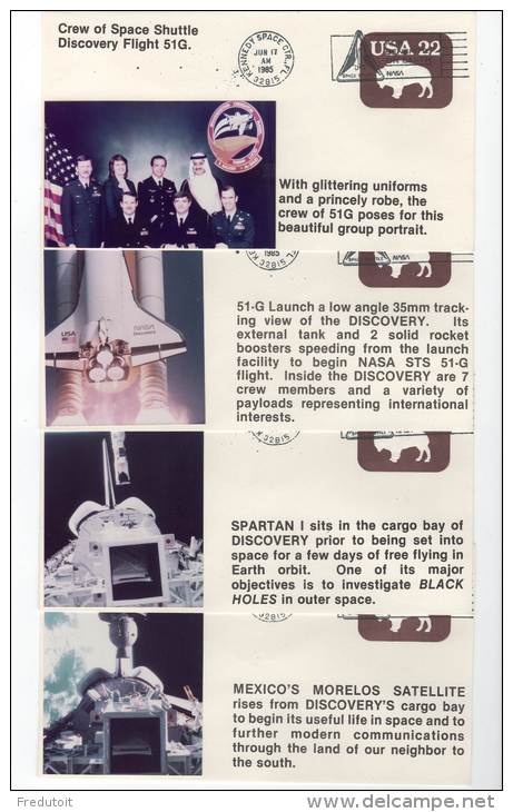 20 ENVELOPPES (photo) - DISCOVERY - 17 Au 24 Juin 1985 - Amérique Du Nord