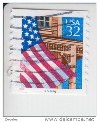 Verenigde Staten(United States) Rolzegel Met Plaatnummer Michel-nr 2726 I BCa Plaat 44444 - Ruedecillas (Números De Placas)