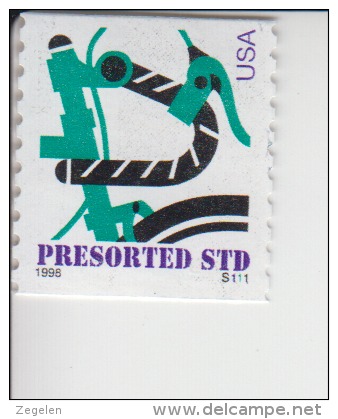 Verenigde Staten(United States) Rolzegel Met Plaatnummer Michel-nr 2998 Plaat  S111 - Rollenmarken (Plattennummern)