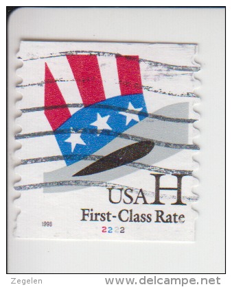 Verenigde Staten(United States) Rolzegel Met Plaatnummer Michel-nr 3060 Plaat  2222 - Ruedecillas (Números De Placas)