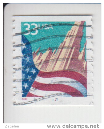 Verenigde Staten(United States) Rolzegel Met Plaatnummer Michel-nr 3091 BG I Plaat  1111 - Ruedecillas (Números De Placas)
