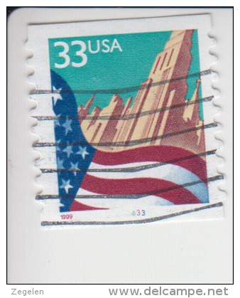 Verenigde Staten(United States) Rolzegel Met Plaatnummer Michel-nr 3091 BG I Plaat  3433 - Rollenmarken (Plattennummern)