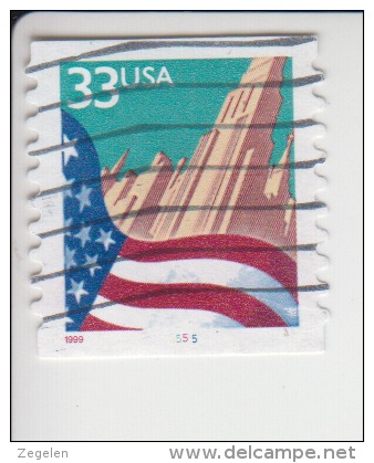 Verenigde Staten(United States) Rolzegel Met Plaatnummer Michel-nr 3091 BG I Plaat  5555 - Rollenmarken (Plattennummern)