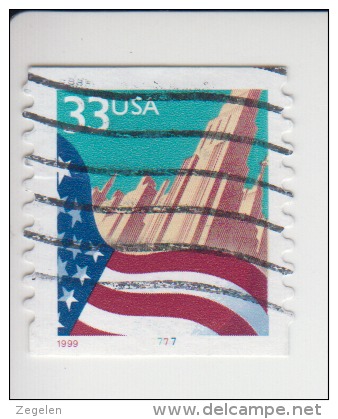 Verenigde Staten(United States) Rolzegel Met Plaatnummer Michel-nr 3091 BG II Plaat  7777 - Ruedecillas (Números De Placas)
