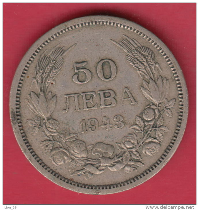 F5706 / - 50 Leva -  1943 - Tsar Boris III Of  Bulgaria Bulgarie Bulgarien Bulgarije - Coins Monnaies Munzen - Bulgaria
