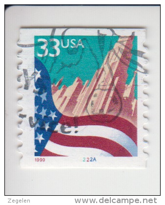 Verenigde Staten(United States) Rolzegel Met Plaatnummer Michel-nr 3091 BG II Plaat  2222A - Coils (Plate Numbers)