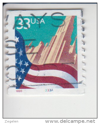 Verenigde Staten(United States) Rolzegel Met Plaatnummer Michel-nr 3091 BG II Plaat  3333A - Coils (Plate Numbers)