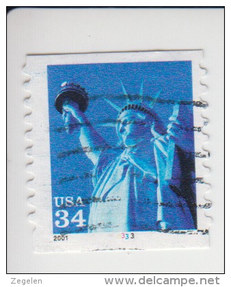 Verenigde Staten(United States) Rolzegel Met Plaatnummer Michel-nr 3399 Plaat  3333 - Coils (Plate Numbers)