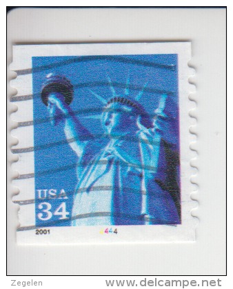 Verenigde Staten(United States) Rolzegel Met Plaatnummer Michel-nr 3399 Plaat  4444 - Ruedecillas (Números De Placas)