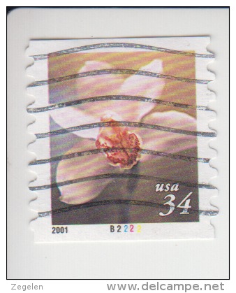 Verenigde Staten(United States) Rolzegel Met Plaatnummer Michel-nr 3431 BC Plaat  B2222 - Coils (Plate Numbers)