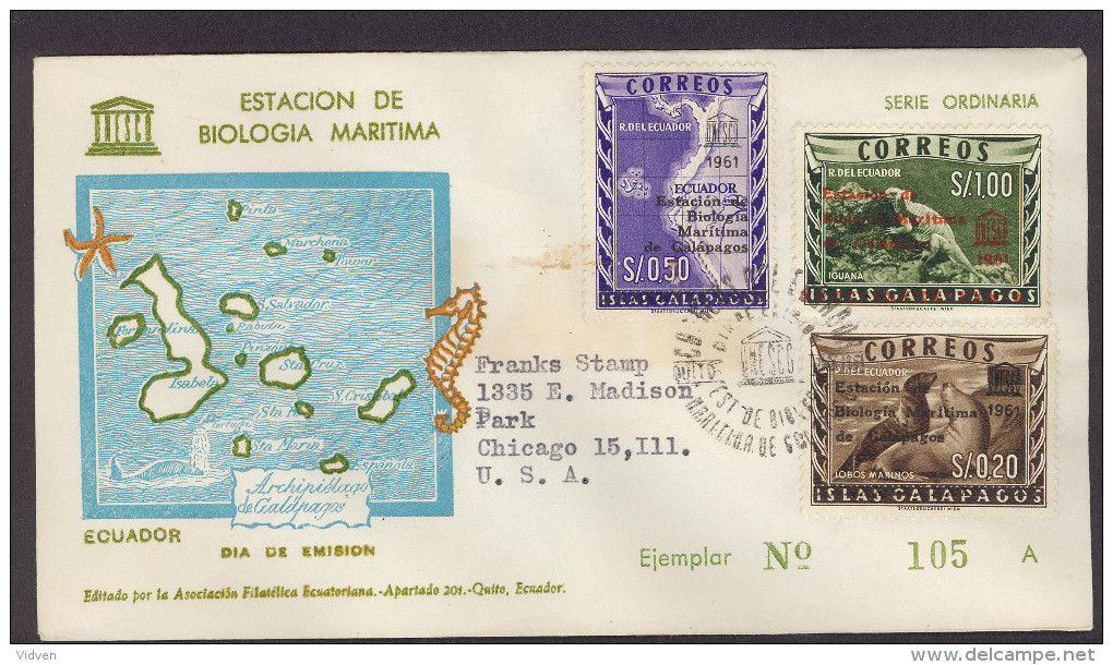 Ecuador, First Day Cover, - Equateur