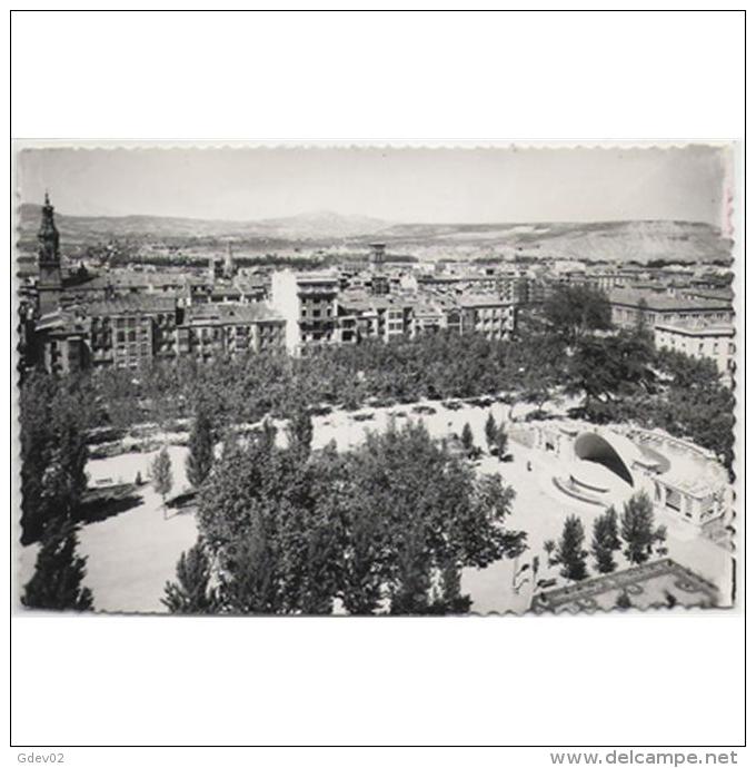 LRJTPA822-LFTD4423.Tarjeta Postal De LA RIOJA.Arboles,jardines En La PLAZA DEL ESPOLON O PRINCIPE DE VERGARA En LOGROÑO - La Rioja (Logrono)