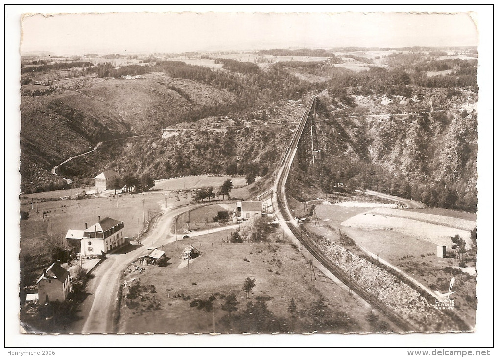 Cantal - 15 - Viaduc De Garabit Vue Aérienne Cachet Pointillé 1959 Ed Photo Lapie , Ligne Chemin De Fer - Other & Unclassified