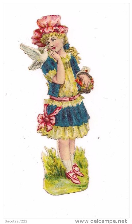 DECOUPI PETITE FILLE - OISEAU - - Enfants