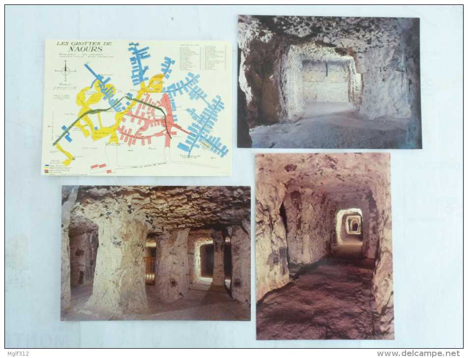 NAOURS (80) - Les Grottes De Naours - LOT De 4 CPM - Voir Les Scans Recto Verso - Naours