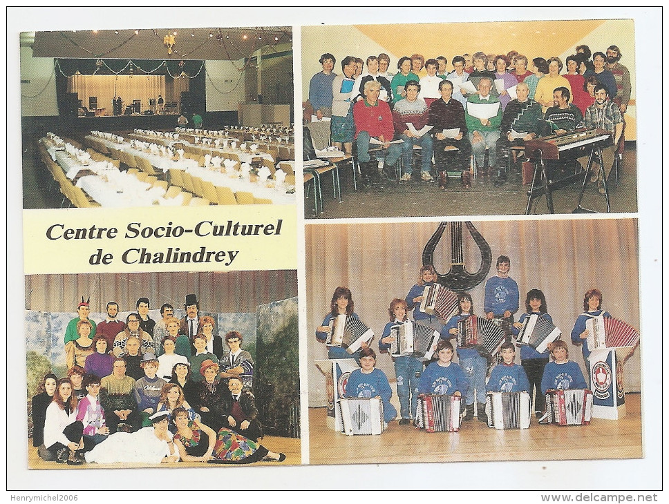 Haute Marne - 52 - Chalindrey Centre Socio Culturel La Chorale Au Gré Du Vent Théatre Variétés Section Accordéon - Chalindrey