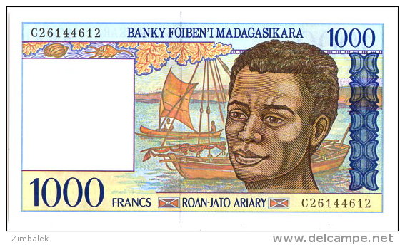 MADAGASCAR - 1000F 1994 N°1 - Madagascar