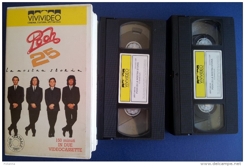 M#0N52 VHS DOPPIA - I POOH "25 LA NOSTRA STORIA" Tour 1991 Vivivideo - Concert Et Musique