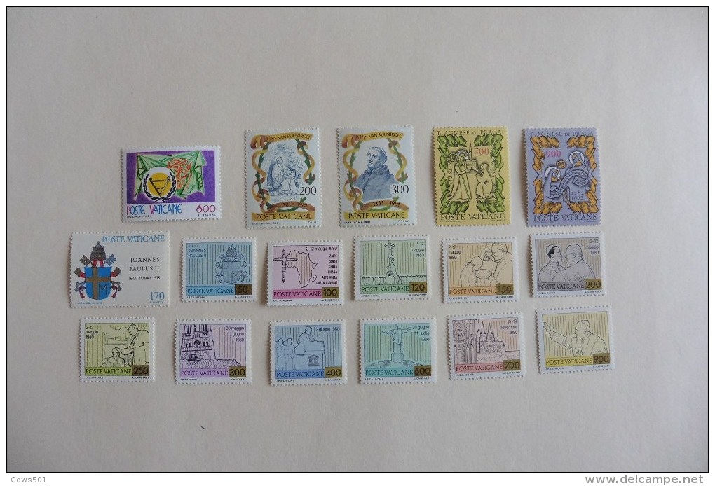 VATICAN :  17 Timbres Neufs - Collections