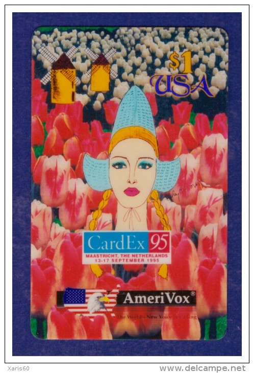 USA: AVX-D177 CardEx '95 (Maastricht) "Dutch Dreams" UNUSED (2.500ex) - Amerivox