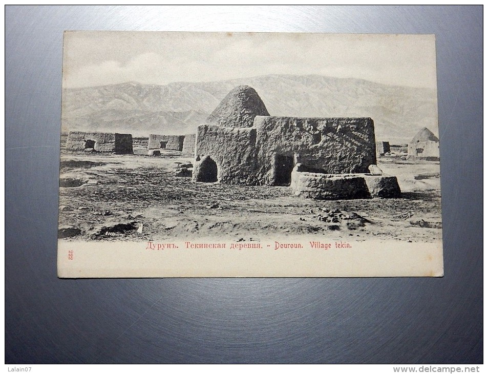 Carte Postale Ancienne : TURKMENISTAN : DOUROUN , Village Tekin - Turkménistan