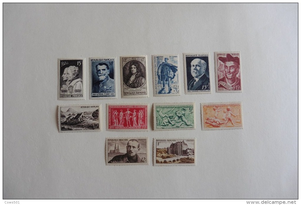 France :12 Timbres Neufs - Collections