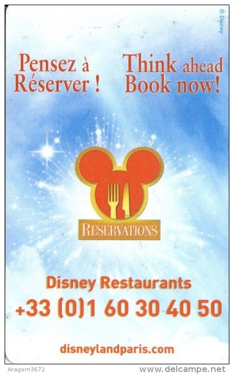 Disney - Clé A Puce - Hotel Key Cards