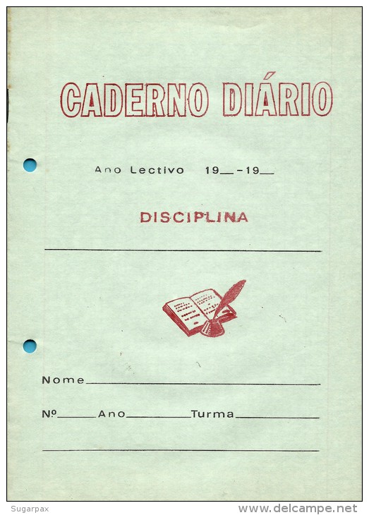 Caderno Escolar Diário Quadriculado - Portugal - School