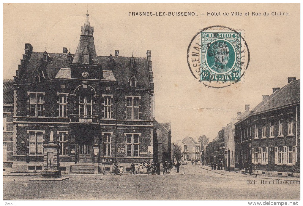 Frasnes-lez-Buissenol (Buissenal)Hôtel De Ville Et Rue Du Cloître - Frasnes-lez-Anvaing