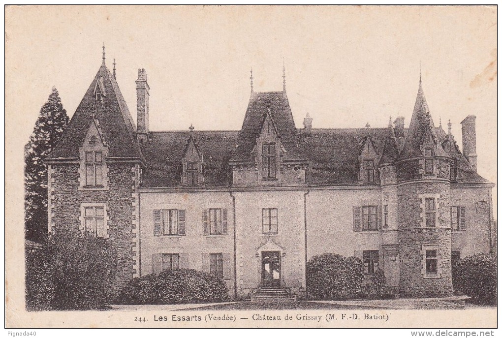Cp , 85 , LES ESSARTS , Château De Grissay - Les Essarts