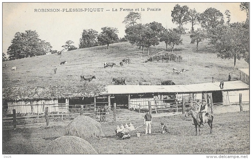 Plessis-Robinson-Piquet - La Ferme Et La Prairie - Edition R. Javelle - Carte Non Circulée - Otros & Sin Clasificación