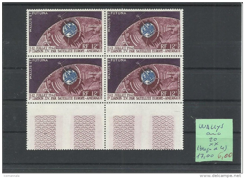 WALLYS ET FUTUNA   (BLOQUE DE 4)   MNH  ** - Nuevos