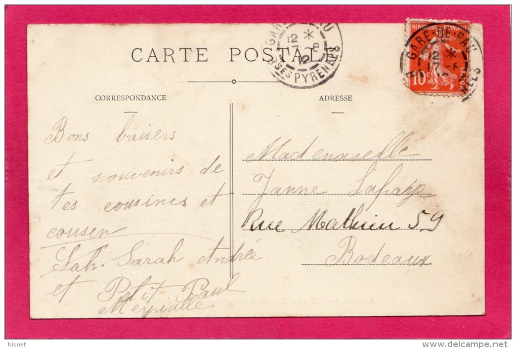 64 PYRENEES-ATLANTIQUES PAU, Le Quartier Du 14 Juillet, Le Château Henri IV, 1912, (C. C.) - Pau