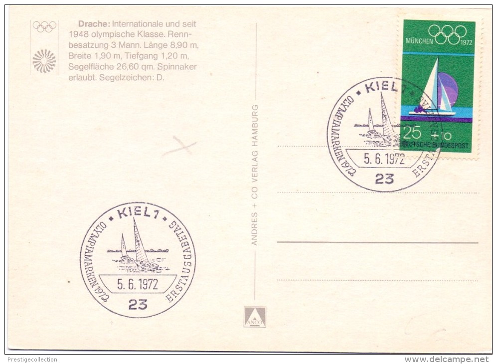 GERMANY KIEL 1 SAILING EVENTS 1972 (F160101) - Altri & Non Classificati