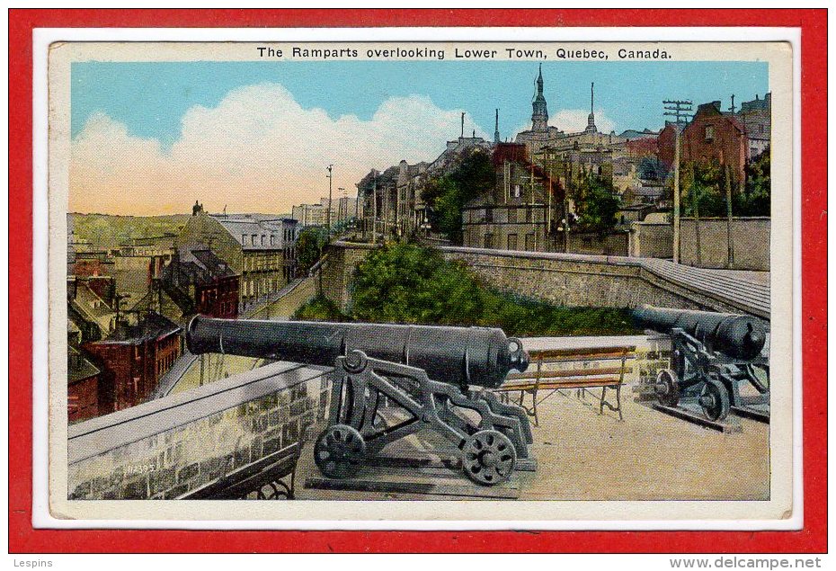 CANADA -- QUEBEC --  The Remparts Overlooking - Québec - La Cité